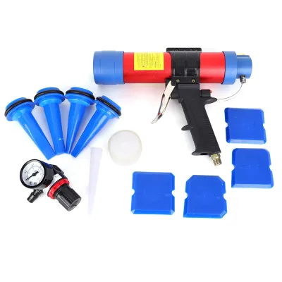 Produktbild von 310 ml pneumatische Glasklebepistole mit einstellbarem Druck, Kartuschenpistole mit Einstellventil