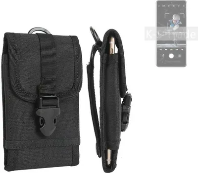 Produktbild von K-S-Trade Holster Handy Hülle kompatibel mit Xiaomi 12S Pro Holster Handytasche Gürtel Tasche Schutz Hülle Robust Outdoor schwarz