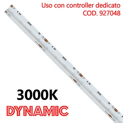 Immagine prodotto di Alcapower Striscia LED COB 24V 5m 13W/m 3000K IP20 CRI90 - Illuminazione lineare professionale ad alta resa cromatica per ambienti interni