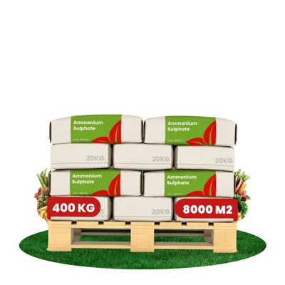 Produktbild von Ammoniumsulfatdünger (400 kg - 8000 m2) - Verbesserter Ernteertrag und Bodensäuregehalt - Organifer