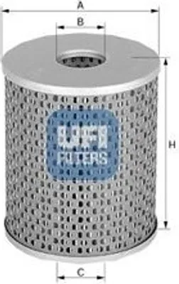 Produktbild von Kraftstofffilter UFI 26.635.00 Filtereinsatz