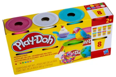 Produktbild von Hasbro Play Doh Regenbogen Farben 8er Pack
