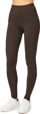 Produktbild von Merry Style Damen Lange Leggings aus Viskose MS10-143 (Braun, M)