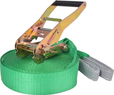 Zdjęcie produktu dla Taśma do slackliningu, 15 m x 50 mm, 150 kg, zielona