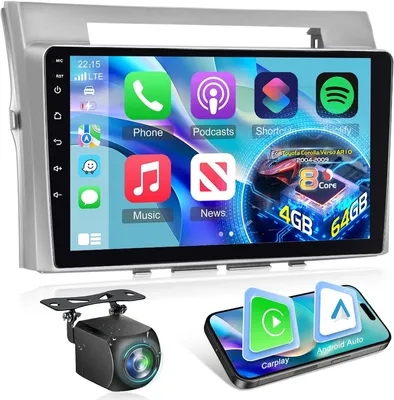 Obrázek produktu pro Autorádio o velikosti 9 palců s 8jádrovým procesorem, bezdrátovým Carplay, Android Auto a GPS navigací