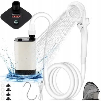Produktbild von Tragbare Außendusche ABS Tragbare Dusche Für Camping Elektrische Batteriebetriebene Camping-Duschpumpe Duschkopf Für Den Außenbereich