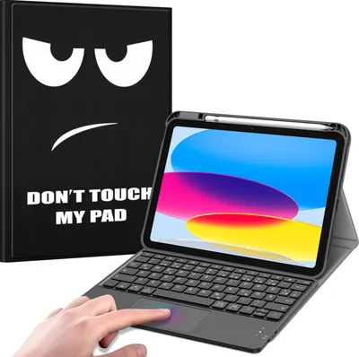Produktbild von Fintie Tastatur Hülle für iPad 11. Generation 2025 11", iPad 10. Generation 2022 10.9" Schutzhülle mit magnetisch Abnehmbarer Deutscher Tastatur und Touchpad Keyboard mit QWERTZ Layout, Don't Touch