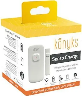 Produktbild von Konyks Senso Charge, Weiß, 3.7 V, 0 - 40 °C, 0 - 80%, 53 x 12,9 x 10,7 mm, 36 g