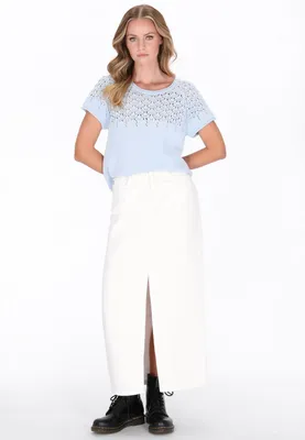 Image de Pull pour femmes SAPORTA - bleu clair, taille XL/XXL
