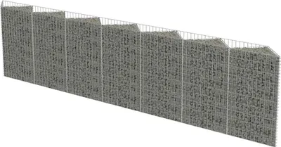 Obrázok produktu pre vidaXL Gabiónová stena z pozinkovanej ocele 450 × 30 × 100 cm
