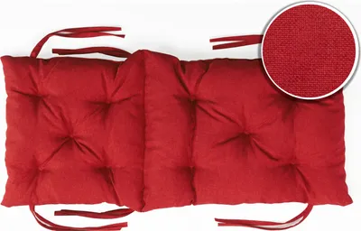 Produktbild von sunnypillow Bankauflage Stuhlkissen Bankkissen 50 x 50 x 50 cm Sitzkissen und Rückenkissen für Hollywoodschaukel Polsterauflage Auflage - Rot