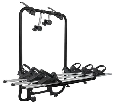 Productafbeelding van Menabo Shadow Black | Fietsendrager voor 3 fietsen, geschikt voor achterklep en kofferbak - Aluminium