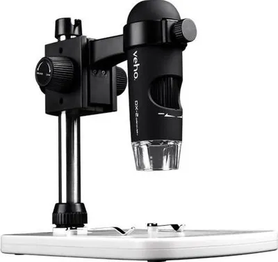Produktbild von Veho DX-2, Digitales Mikroskop, Schwarz, 300x, 10x, LED, 10 - 150 mm