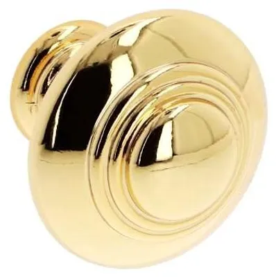 Zdjęcie produktu dla Złocona, mosiężna gałka do mebli, średnica 30 mm