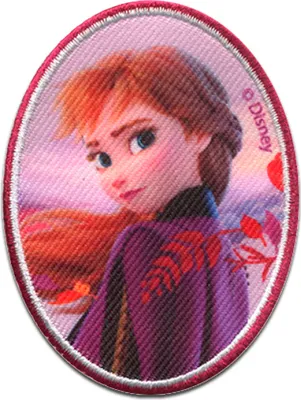 Produktbild von Disney © Frozen 2 Die Eiskönigin 2 Anna Oval  - Aufnäher, Bügelbild, Aufbügler, Applikationen, Patches, Flicken, Größe: 5,2 x 7,2 cm