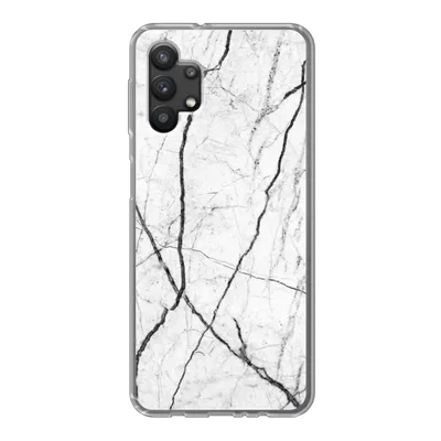 Produktbild von MuchoWow® Handyhülle Schutzhülle Hülle für Samsung Galaxy A32 5G Marmor - Schwarz - Weiß Silikon Softcase Handy Hülle - Softcase