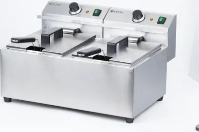 Produktbild von HENDI Friteuse MasterCook    2x8 Ltr 455x605x355 mm    230V-2x3500W