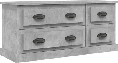 Produktbild von vidaXL TV-Schrank Betongrau 100x35,5x45 cm Holzwerkstoff