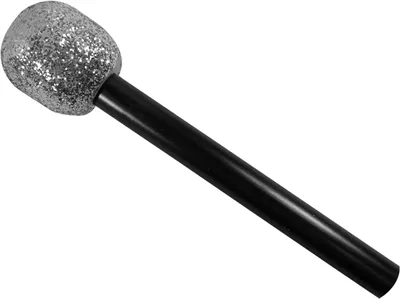 Produktbild von Glitzer Mikrophon Kostüm Zubehör Karneval