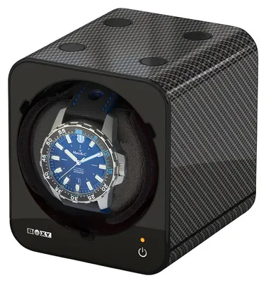 Obrázok produktu pre Boxy Fancy Brick Carbon Watch Winder Box Pre Jednu Hodinársku Hodinu
