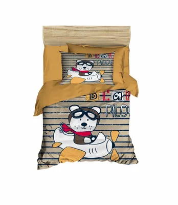 Produktbild von L'Essentiel Linge de Maison, PH115, Baby-Bettbezug-Set, Senf, 100 x 150 cm