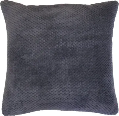 Produktbild von Flanell Kissenhülle 40x40cm mit Reißverschluß (grau)