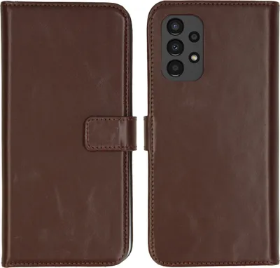 Produktbild von Selencia Echtleder Klapphülle Samsung Galaxy A13 (4G) - Braun