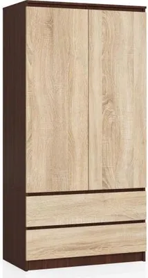 Produktbild von AKORD Furniture Factory SP0PSYSVENSON010, Wenge, Garderobe, 4 Regale, 2 Tür(en), Matt, Drehtür