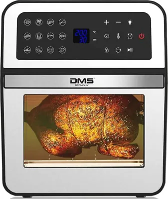 Immagine prodotto di Friggitrice ad aria calda DMS Germany XXXL 12 l HF-12S / 1800 W / 12 programmi / acciaio inox