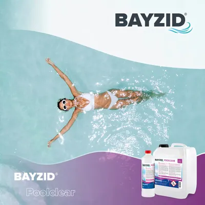 Produktbild von 1x5 L BAYZID® Poolclear Trübungsbeseitigung für Pool-Filter mit Kartuschen & Filterballs