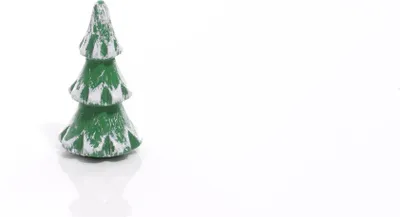 Produktbild von Holzbäume Bäume grün/weiß ohne Stamm Höhe ca 4,5cm NEU