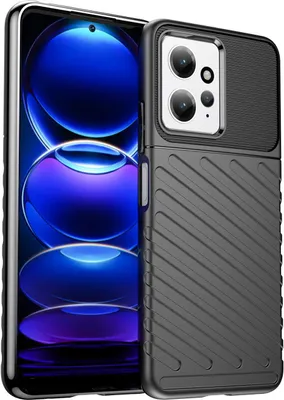 Produktbild von Conie Schutzhülle für Xiaomi Redmi Note 12 (4G) Tasche Silikon Case Muster Cover Bumper TPU Hülle in Schwarz
