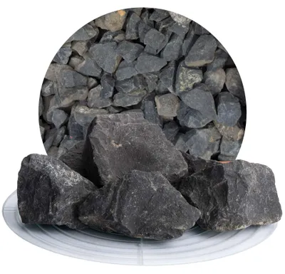 Produktbild von Schicker Mineral-Basalt Ziersplitt anthrazit 25 kg-32-56mm