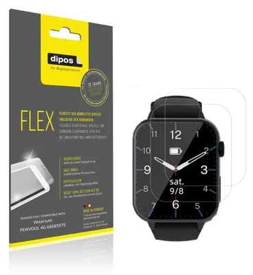 Immagine prodotto di 2x Pellicola protettiva per Vexorium PEIKVOUL 4G 66685975, rivestimento al 100%, Protezione dipos Flex