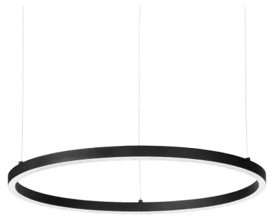 Produktbild von Moderne Hängeampel Aluminium-Kunststoff Schwarz Led 55W 3000K D90Cm