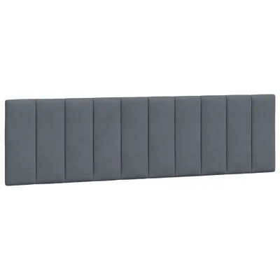 Produktbild von vidaXL Kopfteil-Kissen "Hanko" Dunkelgrau 180 cm Samt