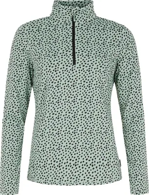 Immagine prodotto di Maglietta a maniche lunghe verde con chiusura a scatto, marca Kacey, taglia S, colore verde, per donna, taglia S