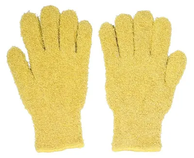 Produktbild von Autowaschhandschuhe 2er Set Mikrofaser Gelb Saugstark Kratzfrei