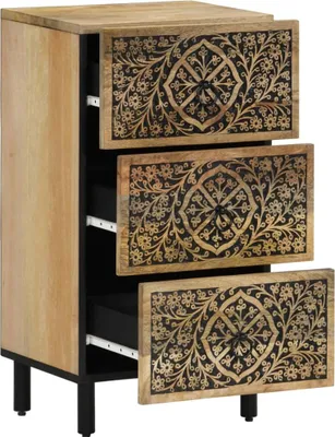 Image de vidaXL Armoire d'appoint 40x33x75 cm bois massif mangue
