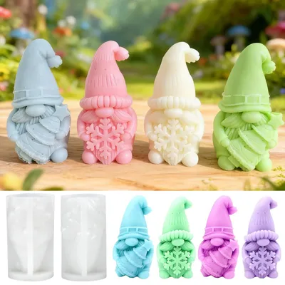 Produktbild von Silikonformen, Gussformen, Kerzenformen, Gipsformen zum Gießen von Dekorationen für Karneval und Ostern.