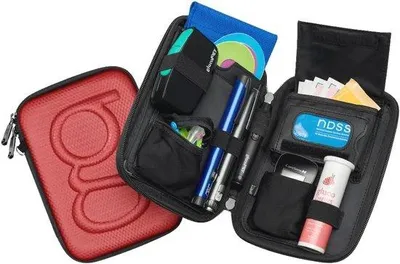 Produktbild von Famanu Reisekoffer für Diabetiker - Organizer für Blutzuckerteststreifen, Medikamente, Glukosemessgerät und Zubehör