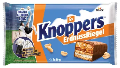 Productafbeelding van Knoppers® 471748 Knoppers® Erdnuss Nussriegel 5 St.