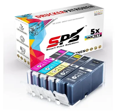 Produktbild von 5er Multipack Set kompatibel für Canon Pixma MG6853 Druckerpatronen PGI-571 CLI-571 XL