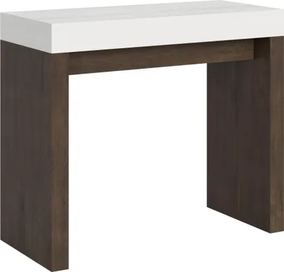 Produktbild von Ausziehbare Konsole 90x40/196 cm Roxell Mix Small White Ash Top - Walnussstruktur