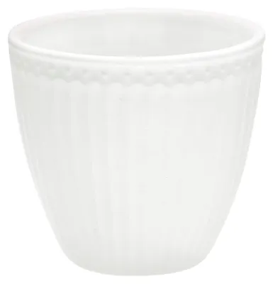 Produktbild von Greengate Alice Latte Cup white 9 cm