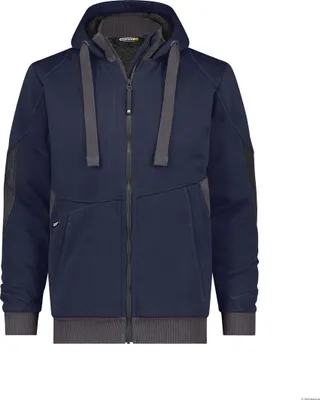 Produktbild von Dassy Sweatshirt-Jacke Pulse COPES80 300400 Gr. L nachtblau/anthrazitgrau