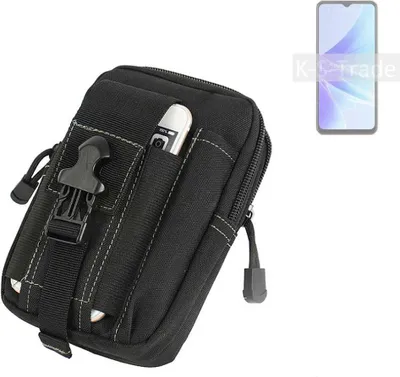 Produktbild von K-S-Trade Gürtel Tasche kompatibel mit Oppo A77s Gürteltasche Holster Schutz Hülle Handy Hülle Smartphone outdoor Handy-Hülle schwarz