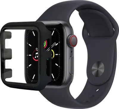 Obrázok produktu pre KOMA Ochranný kryt s tvrdeným sklom pre Apple Watch 44 mm (Series 4,5,6 a SE), čierny