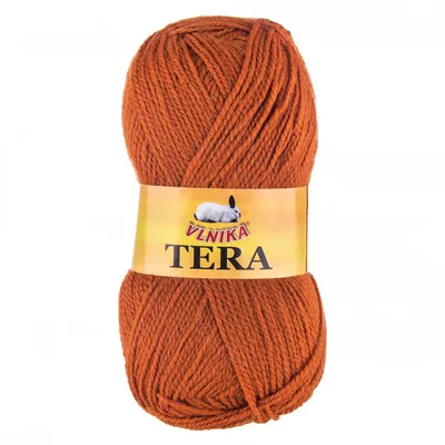 Produktbild von 100g Strickgarn TERA Uni Strickwolle Handstrickgarn Klassikgarn Farbwahl 1/2, Farbe:91 rostfarben