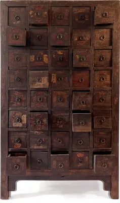 Produktbild von Alter Nanmu Medizinschrank mit 40 Schubladen
